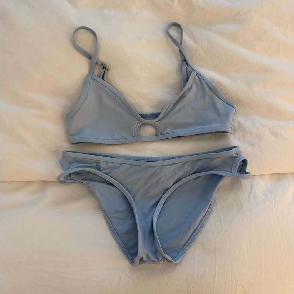 L*Space Sky Blue Bikini with Ring Detail